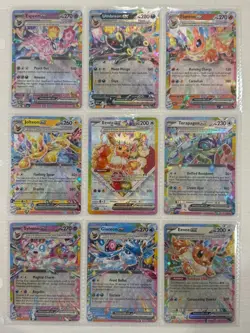 Pokemon TCG x9 Illustration Rare Art cards Prismatic Evolutions bundle LOT 6 - Image 1