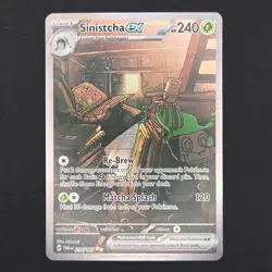 Pokemon TCG Card Sinistcha ex 210/167 Twilight Masquerade SIR - NM - Image 1