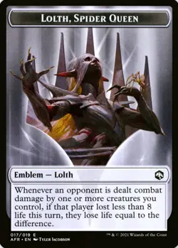 X 1 Lolth Spider Queen NM-M AFR 017 MTG Magic The Gathering - Image 1