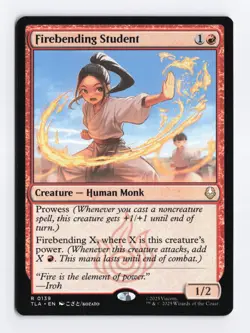 Firebending Student #139 Rare - MTG Avatar: The Last Airbender TLA - Image 1
