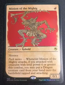 MTG D&D Forgotten Realms - Minion of the Mighty - Foil Showcase Rare - Image 1