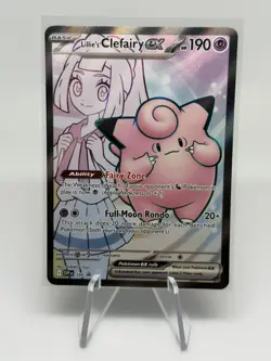 Lillie's Clefairy ex 195 SVP Scarlet & Violet Black Star Promo Pokemon NM - Image 1