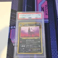 Pokemon TCG PSA 7 Houndoom Holo Rare 229 Neo 3 Japanese 2000 Nintendo - Image 1