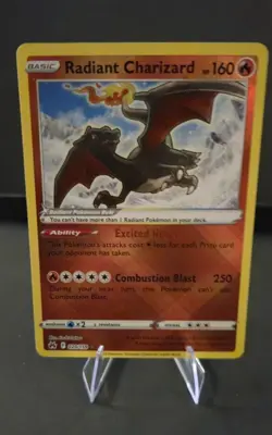 Pokemon TCG Radiant Charizard Crown Zenith Holo Ultra Rare Card 020/159 - Image 1