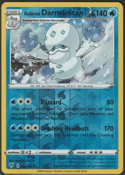 Galarian Darmanitan 044/189 | Darkness Ablaze | Pokemon Reverse Holo | LP - Image 1