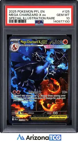 Pokemon 2025 Mega Charizard X ex 125/094 SIR Phantasmal Flames GEM MINT PSA 10 - Image 1