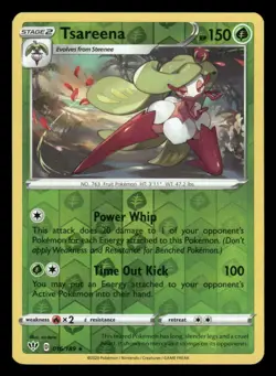 Tsareena 016/189 Rare Darkness Ablaze Pokemon Reverse Holo NM/M - Image 1