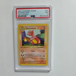 Pokemon Charmeleon Base Set Shadowless 1st Edition #24 PSA 7 - Image 1