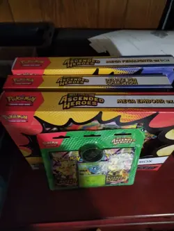 Pokemon TCG: ME Ascended Heroes Mega Emboar EX Factory Sealed Box and 2 more - Image 2