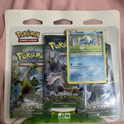 Pokemon TCG XY Fates Collide 3 Blister Pack Froakie Promo Portuguese Brazil - Image 1