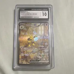 CGC 10 Alakazam ex 201/165 Scarlet & Violet 151 SIR Full Art Holo 2023 - Image 1