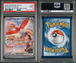 2025 POKEMON DESTINED RIVALS SPECIAL ILLUSTRATION RARE ETHAN'S HO-OH EX PSA 9 - Image 3