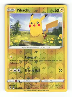 Pikachu 049/203 Common Evolving Skies Pokemon Reverse Holo Near Mint - Image 1