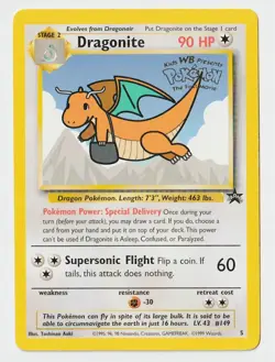Pokemon TCG Dragonite Black Star First Movie Promo Card #5 - Image 1