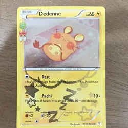 Pokemon TCG Dedenne RC10/32 Generations Radiant Collection Holo 60 HP Uncommon - Image 1