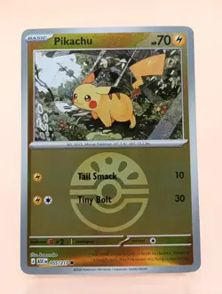 Pikachu (Friend Ball) 055/217 Reverse Holo Common Ascended Heroes Pokemon NM - Image 1