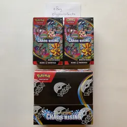 Pokemon TCG CHAOS RISING Booster Display Box + x2 Booster Bundle Factory Sealed - Image 1