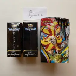 Pokemon TCG CHAOS RISING Booster Display Box + x2 Booster Bundle Factory Sealed - Image 5