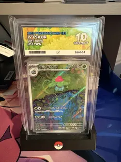 Pokemon TCG: Ivysaur 167/165 AR Pokemon 151 Japanese - ACE 10 GEM MINT - Image 1