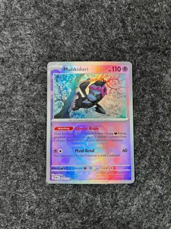 044/131 Munkidori (Master Ball Pattern) Rare Prismatic Evolutions Pokemon NM - Image 1