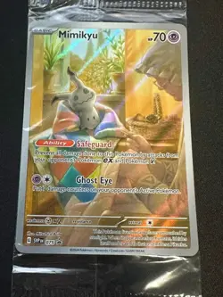SEALED Pokemon TCG: Mimikyu SVP 075 Black Star Promo English ETB Paldean Fates - Image 1
