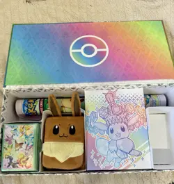 Pokemon Prismatic Evolutions UPC Accessories Lot Eevee Pouch Playmat Sleeves Box - Image 2