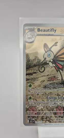 Pokemon TCG Ascended Heroes Beautifly 219/217 Full Art Illustration Rare - Image 2