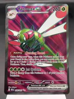 Yanmega ex 206/182 - Full Art Holo - Destined Rivals Pokemon Card MINT - Image 1