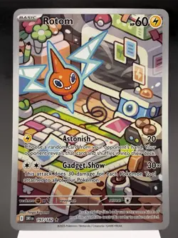 Rotom 197/182 - Illustration Rare - Destined Rivals Pokemon Card MINT - Image 1