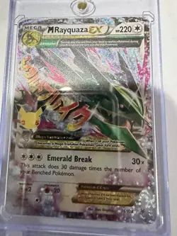 Pokemon TCG M Rayquaza EX Holo 76/108 English Card Nintendo - Image 1