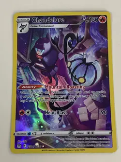 Pokemon Chandelure TG04/TG30 - Lost Origin Trainer Gallery NM - Free Holo Card - Image 1