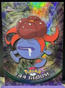 Gloom #44 Chrome Holo Foil Spectra Rare Pokemon 2000 Topps Card TV Animation - Image 1