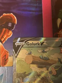 Pokemon TCG Golurk v Evolving Skies Holo Ultra Rare Card 182/203 NM Condition - Image 2