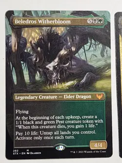 MTG 2x Beledros Witherbloom Borderless STX Mythic Legendary - Image 2