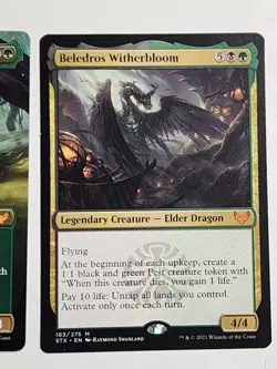 MTG 2x Beledros Witherbloom Borderless STX Mythic Legendary - Image 3