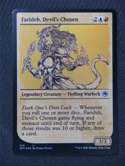Farideh, Devils Chosen Foil Rulebook Art - Mtg Forgotten Realms #1H5 - Image 1
