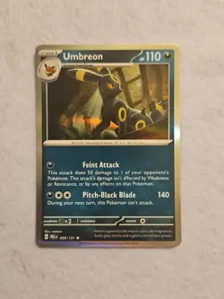 Pokemon TCG Umbreon 059/131 Holo Rare Prismatic Evolutions Near Mint - Image 1