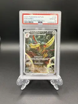 PSA 10 Kingambit 130 Scarlet & Violet Illustration Collection Pokemon Card - Image 1