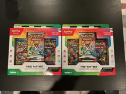 Pokemon TCG First Partner Illustration Collection Box Series 1 New/Sealed X2 - Image 1