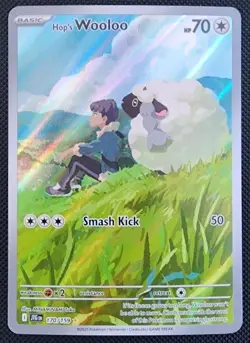 Hop's Wooloo 170/159 Illustration Rare Holo Pokemon Journey Together NM - Image 1
