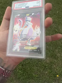 2015 POKEMON XY BREAKTHROUGH #158/162 MEWTWO EX FULL ART - Image 4