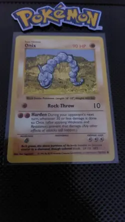 Onix Pokemon - Shadowless - Base Set 1999 - English Near Mint - Image 1