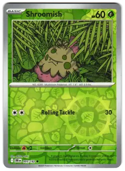Shroomish 005/182 Reverse Holo SV10: Destined Rivals Pokemon TCG - Image 1