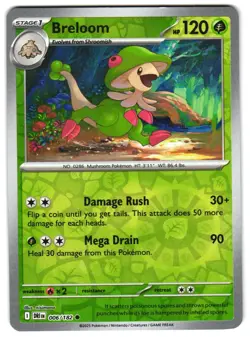 Breloom 006/182 Reverse Holo SV10: Destined Rivals Pokemon TCG - Image 1