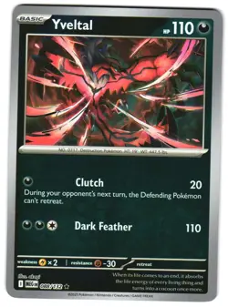 Yveltal 088/132 Reverse Holo ME01: Mega Evolution Pokemon TCG - Image 1