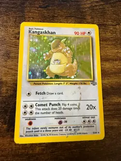 Pokemon TCG Kangaskhan Jungle 5/64 Holo Unlimited Holo Rare DMG - Image 1