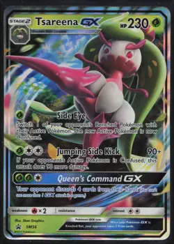 Tsareena GX - SM56 Holo Promo Sun & Moon Promo Pokemon Lightly Played - Image 1