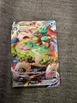 Pokemon TCG Snorlax VMAX 142/202 Swsh01 Sword & Shield Holo Ultra Rare - Image 1
