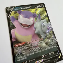 Pokemon TCG Galarian Slowbro V Darkness Ablaze 099/189 Holo Ultra Rare NM / LP - Image 2