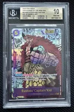 One Piece Awakening of the New Era Eustass Captain Kid OP05-074 Manga BGS 10 - Image 1